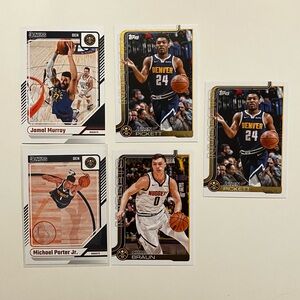 Lot of 5 Denver Nuggets nba cards